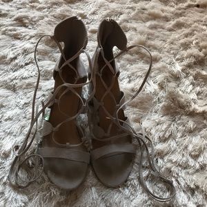 Lace up heels